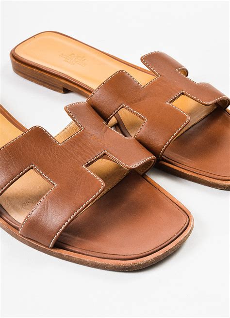 hermes oran brown|Oran sandal .